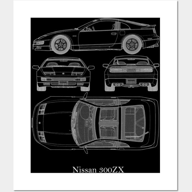 Nissan 300zx Wall Art by AliceEye555